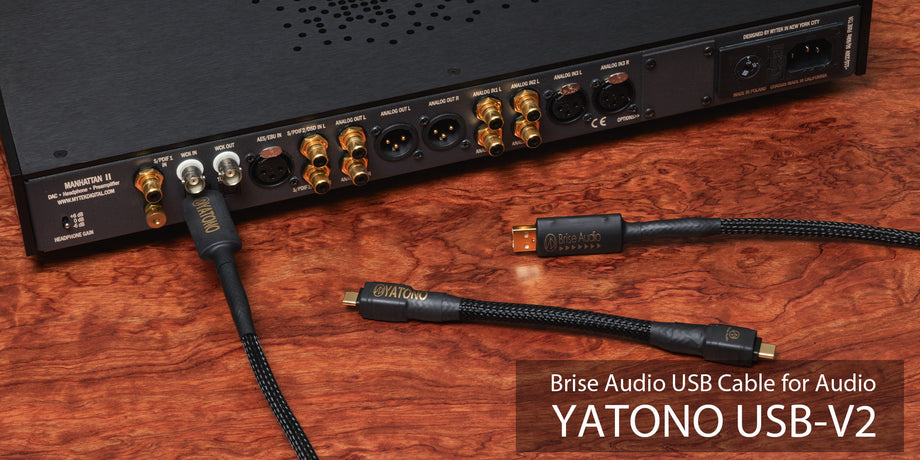 【BriseAudio New Product Information - Released on February 8】 Audio-oriented USB Cable YATONO USB-V2 (USB 2.0 Compatible)