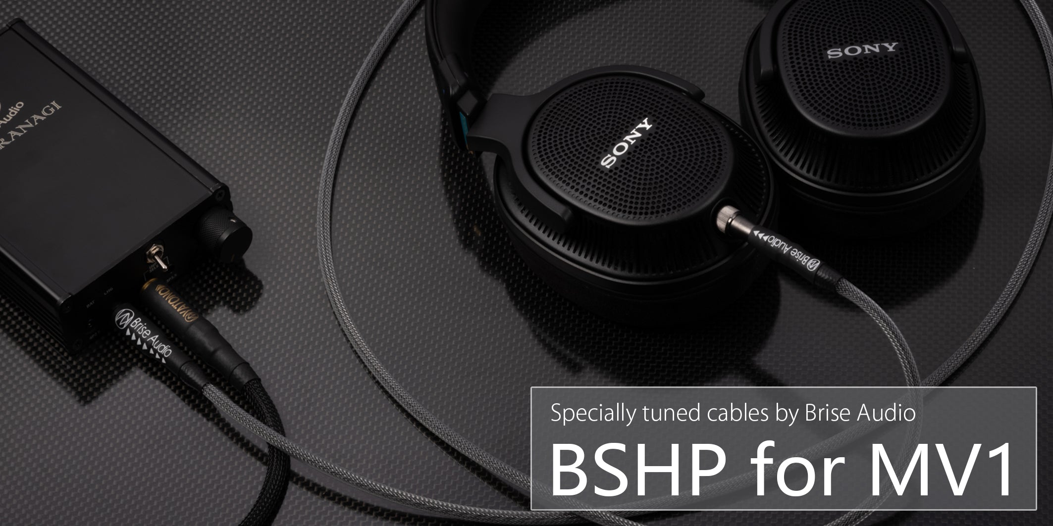 BSHP for MV1 headphone re-cable for SONY MDR-MV1 